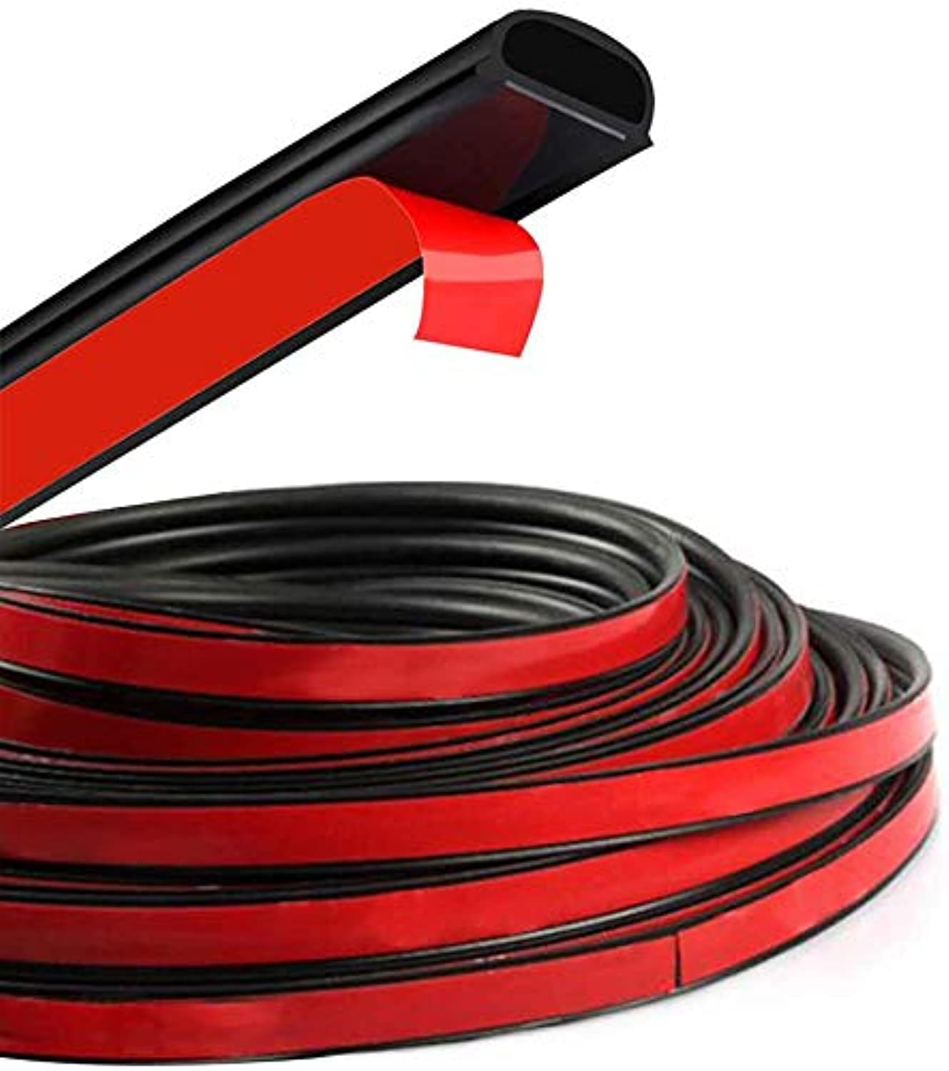 HOTSYSTEM DShape Door Rubber Seal Strip Weatherstrip 3M Self Adhesive