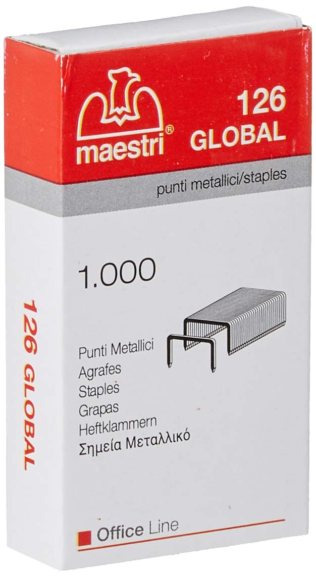 Maestri - 1000–1003105 Scatola Punti Eurostaples 126 Global 24 / 6–MA conf,10 (RO)