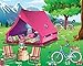 18 Inch Doll Playscene, Reversible Camping and Fashion Runway Scenes Perfect for 18 Inch American Girl Dolls & More! Campsite & Runway Playscene | Doll Sold Separately