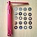 DZHJKIO Red Clay Cake Sculpture Gun with 20 Tips Clay Craft Sugar Paste Extruder Fondant Cake Sculpture Polymer Gun Tool