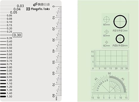 Amazon 新潟精機 Sk クラックメジャー 快段目盛 カードタイプ Cm Ckd Diy 工具 ガーデン