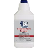 Blue Bear 800GP: Concrete Form and Mold Release Agent, High-Yield, 1 Qt | Non-Staining, Biodegradable Formula for Wood, Metal, Plastic, Styrene, Urethane, and Fiberglass; Clean Separation