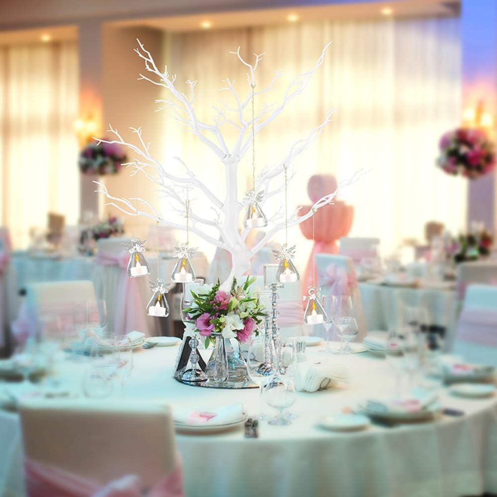 NUPTIO Christmas Tree Twig Artificial: 75cm White Table Trees Xmas Halloween Easter Decoration Fake Tabletop Branch for Window Bedroom Holiday Party - Image 5