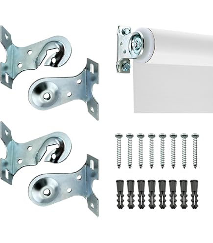 thumbnail image 2 of Levolor Spring-Loaded Shade Mounting Brackets (5-Pack) – For Cordless & Roman Shades 2 of 6