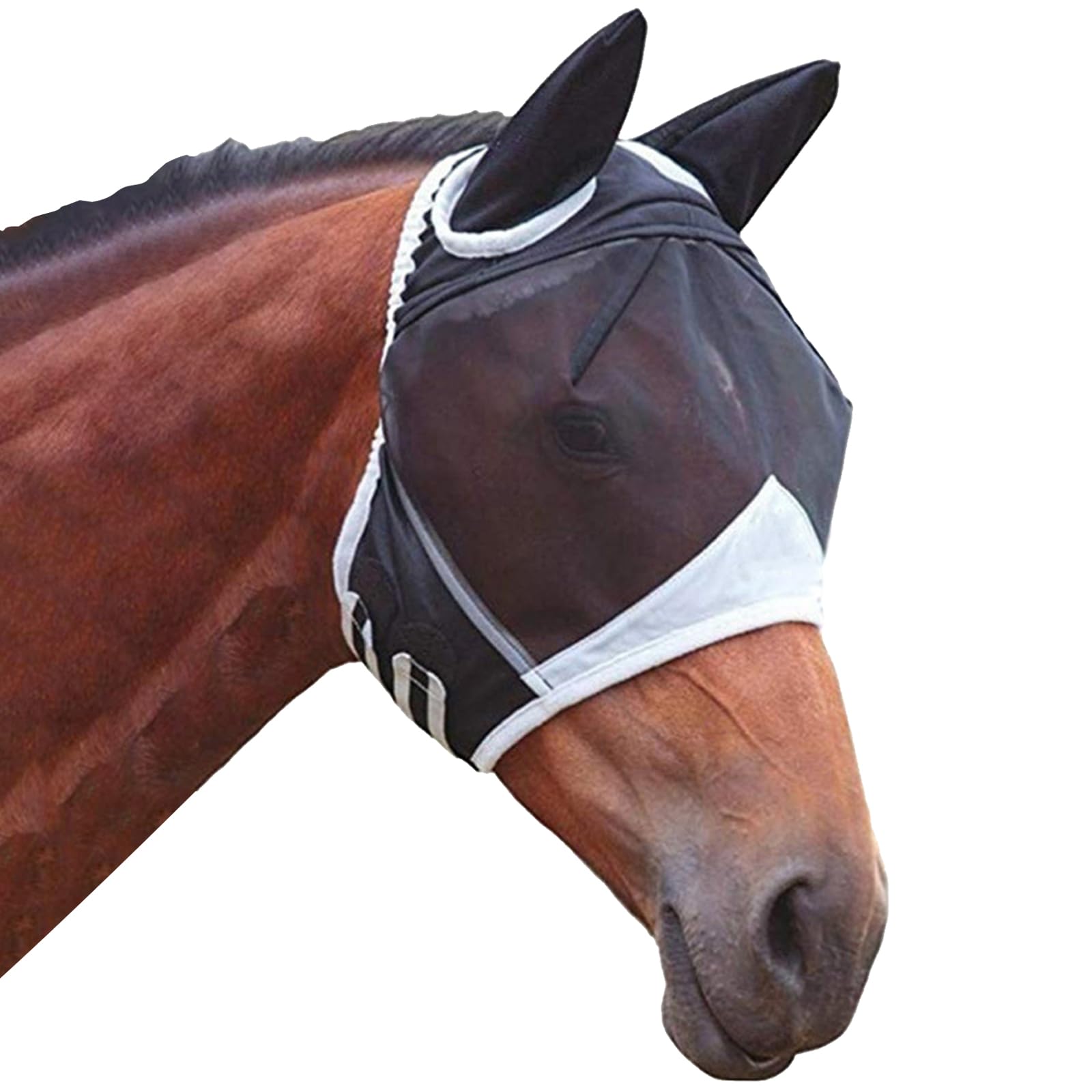 DKDDSSS Horse Fly Mask - Premium Shires Fly Mask for Horses, Full Coverage Fly Masks for Horses Protection