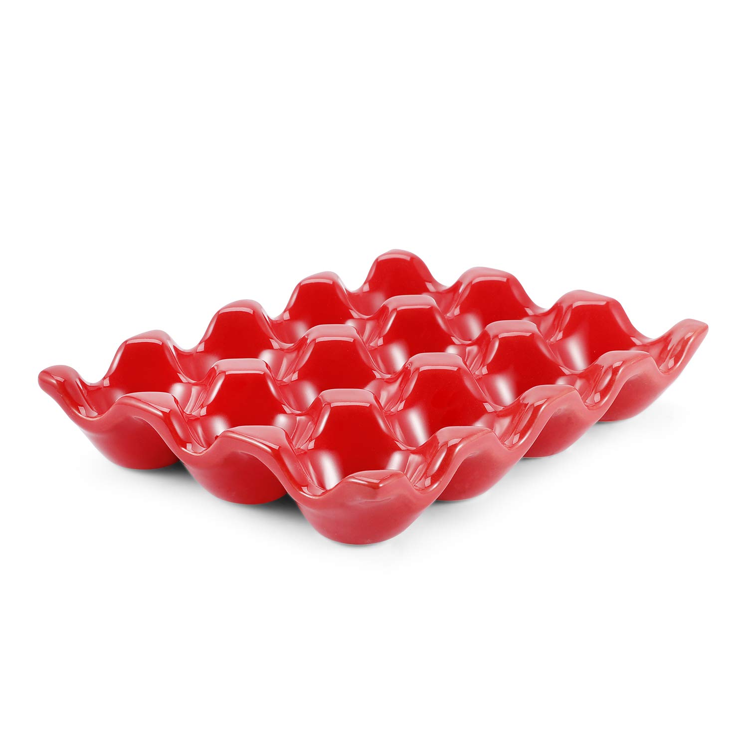 Flexzion Egg_Tray_PCL_12RED Cups, Ceramic, red — image 1