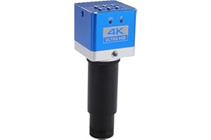 ViaGasaFamido Industrial Microscope Camera, 8.3MP CMOS Sensor, 4K Video Output, for Biological Observations and Research
