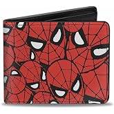 Buckle-Down Bifold Wallet Spider-Man | Spider Man Stacked Billfold Credit Card and ID Slots Vegan Leather