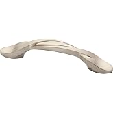 Franklin Brass (10-Pack) &ndash; Satin Nickel Cabinet Handles, 3 Inch Hole Center, Classic Pulls for Drawers, Kitchen Cabinet Door, Dressers | Simple Twist