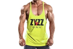 JEEING GEAR Men's Stringer Bodybuilding Workout Gym Tank Tops Training Y Back Cotton
