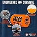 Life Bivy Emergency Sleeping Bag Thermal Bivvy - Use as Emergency Bivy Bag, Survival Sleeping Bag, Mylar Emergency Blanket, Survival Gear - Includes Nylon Sack with Survival Whistle + Paracord String