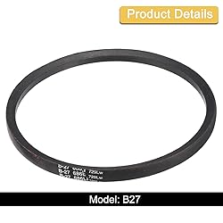 uxcell 3 Pack B27 Classic V-Belt, 30" Outside