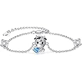 Palpitate Animal Bracelet 925 Sterling Silver Cute Animal Lover Jewelry Gifts for Women Daughter Her Adjustable