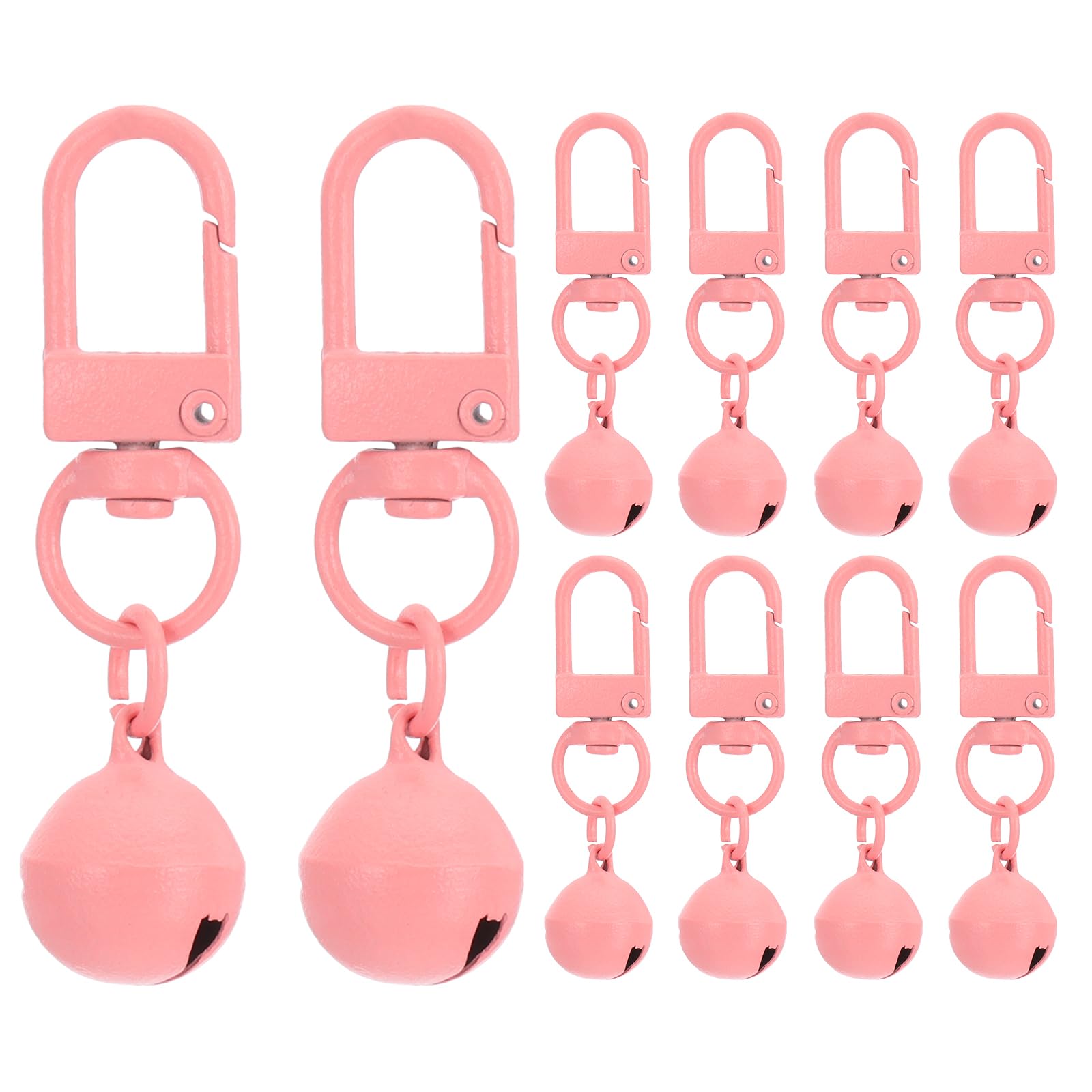 Photo 1 of PATIKIL 10 PCS Dog Bell, Cat Bell Small Pet Collar Bells Keychain Cute Bulk Loud Jingle for Dog Collar Charm Pendant Necklace Accessories DIY Crafts Christmas, Pink