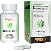 Ypower Colon Cleanse Detox Supplement – Natural Gut Support for Bloating & Constipation Relief, with Senna, XOS & Probiotic Yeast, 55 Vegan Capsules for Women & Men