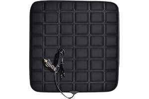 12V Car Seat Heated Cover 3 Gear Adjustable Temperature Electric Heating Pads 40W Car Seat Heating Pad Fast-Heating Seat Cush