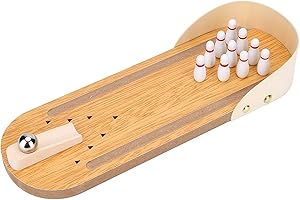 Table Mini Bowling Game Set,Wooden Desktop Decoration Children Toys Table Top Mini Bowling Game Set Toys Fun Gag Gifts for Me