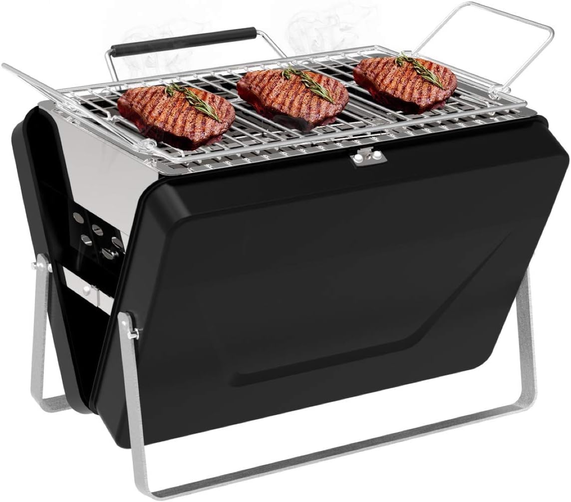 Docreate Portable Charcoal Grill, BBQ Grill, Tabletop Grill