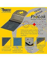 25 x sabrecut prk25 a mezcla Premium de OMT Cuchillas para Bosch, Fein Multimaster, Makita, Milwaukee, Genesis, Chicago, artesanos Nextec, Rockwell, Ryobi, Hitachi Multi Herramienta Accesorios