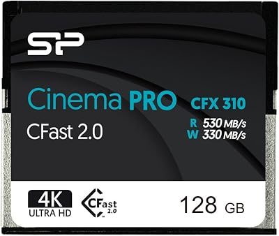 Silicon Power 128GB CFast 2.0 3500X MLC Memory Card for Canon XC10 URSA MINI