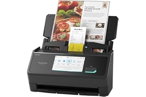 ScanSnap iX2500 Wireless or USB High-Speed Cloud Enabled Document, Photo & Receipt Scanner with Large Touchscreen and 100 Pag