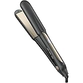 Infiniti PRO CONAIR Tourmaline Ceramic 1 ¼-Inch Flat Iron Digital Hair Straightener, 1 ¼-Inch Flat Iron to Straighten or Curl, 5 Heat Settings, for All Hair Types and Textures, Dark Gray