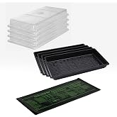 SunBlaster Super Germination Station, Trays, Heat Mat &amp; 2 in Domes | Waterproof heat mat, reusable seed trays, and adjustable 2 inch vented domes improve germination for seeds and cuttings