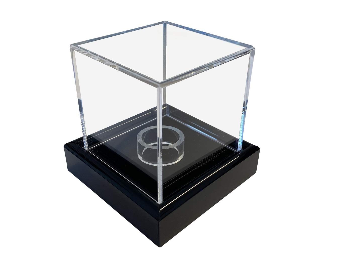 LL-Golf Small universal Acrylic Showcase/Display Case in 6x6x6 cm with black velvet for a Figure, Model, Jewellery, Medal, Mineral, Watch