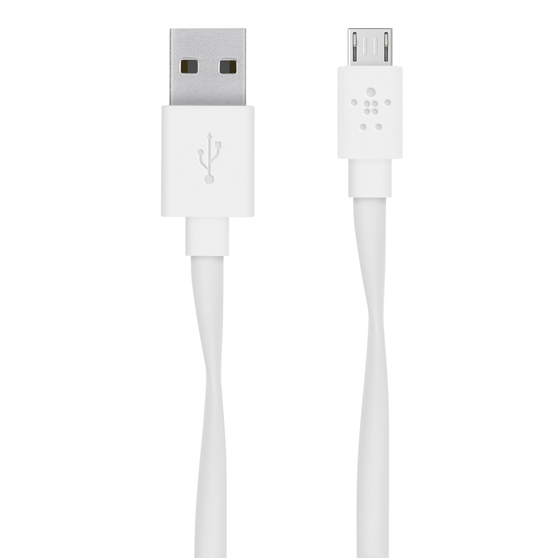 Belkin 1.8 m Flat USB to Micro-USB Charge and Sync Cable - White