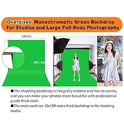 10x10ft Greenscreen Background Streaming Backdrop