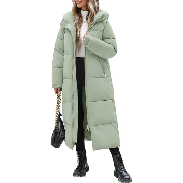 Amazon.com: HOTIAN Womens Winter Maxi Long Puffer Coat Thicken