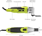 DEWINNER Oscillating Multi-Tool 300W 0-23000 OPM with Accessory Kit view 8
