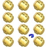 12 Pack 1/2" Pushfit End Cap Fittings with Disconnect Clip | for Copper, PEX, CPVC Pipe