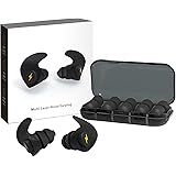 Noise Cancelling Ear Plugs, 6 Pairs Reusable Silicone Ear Plugs, Perfect for Sleep, Work, Study, Swimming, Concerts Noise Red