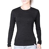 MERIWOOL Womens Base Layer 100% Merino Wool Midweight Long Sleeve Thermal Shirt