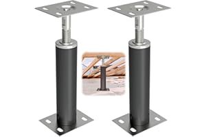ForoGore 2 Pack House Jacks for Leveling Adjustable Floor Jack Post Floor Jack for House Telescoping Jack for Temporary Support, Adjustable Range 12 inch - 16 inch