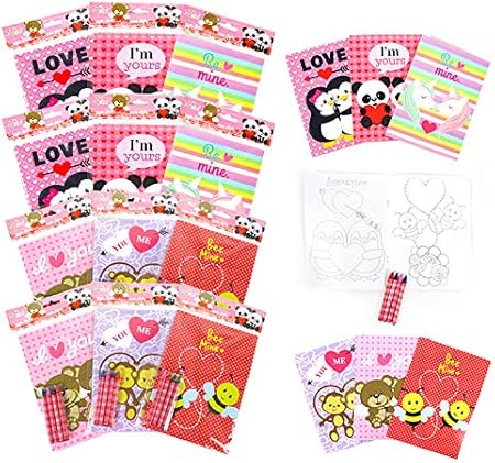 Amazon Co Jp バレンタインデー 塗り絵 クレヨン付き パーティー記念品 12個セット おもちゃ Amazon Co Jp バレンタインデー 塗り絵 クレヨン付き パーティー記念品 12個セット おもちゃ