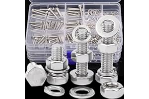 240Pcs/Box Hexagon Socket Nut Bolts Screw Set Metalworking Fasteners Home Hardware Stainless Steel Assortment Kits 16/20/25mm