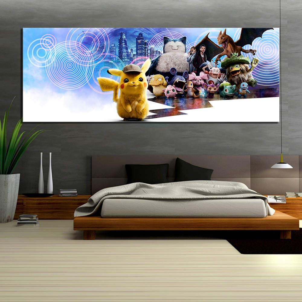 Amazon Com Pokemon Detective Pikachu Pocket Monster Wall