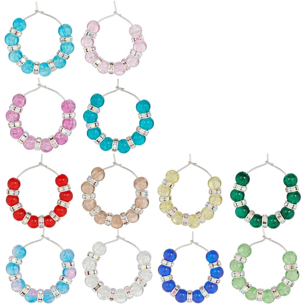 SUNNYCLUE 1 Box 12Pcs Wine Glass Charms Wine Glass Tags Markers Charms Markers Bulk Identifiers for Gathering Wedding Holiday Party Favor Drinks Decor Gift UK