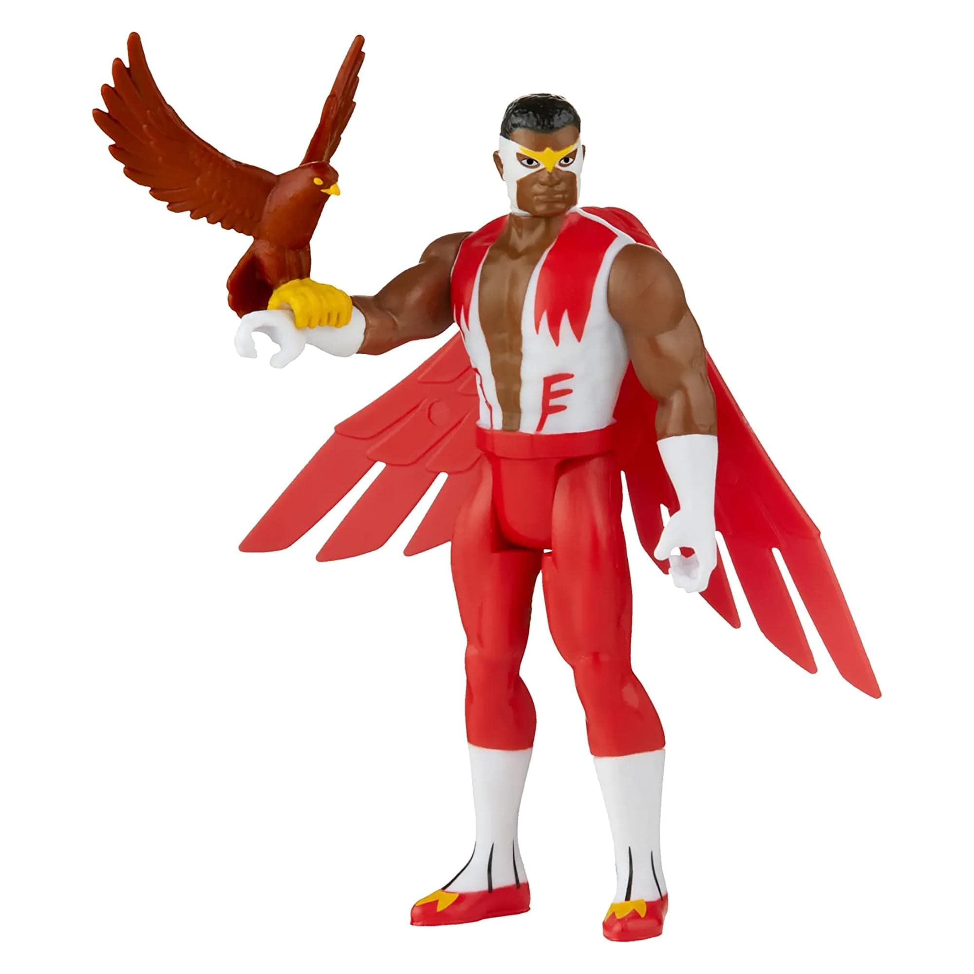 Marvel Hasbro Legends Series 9.5 cm Retro 375 Collection Falcon Action Figure Toy, Multicolor, F3808