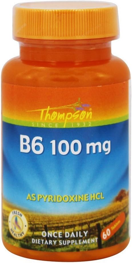 ThompsonVitamin B 6, Tablet (Btl-Plastic) 100mg 60ct