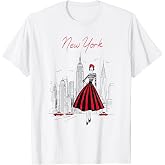 New York City Skyline Fashion Art Retro Style Women T-Shirt