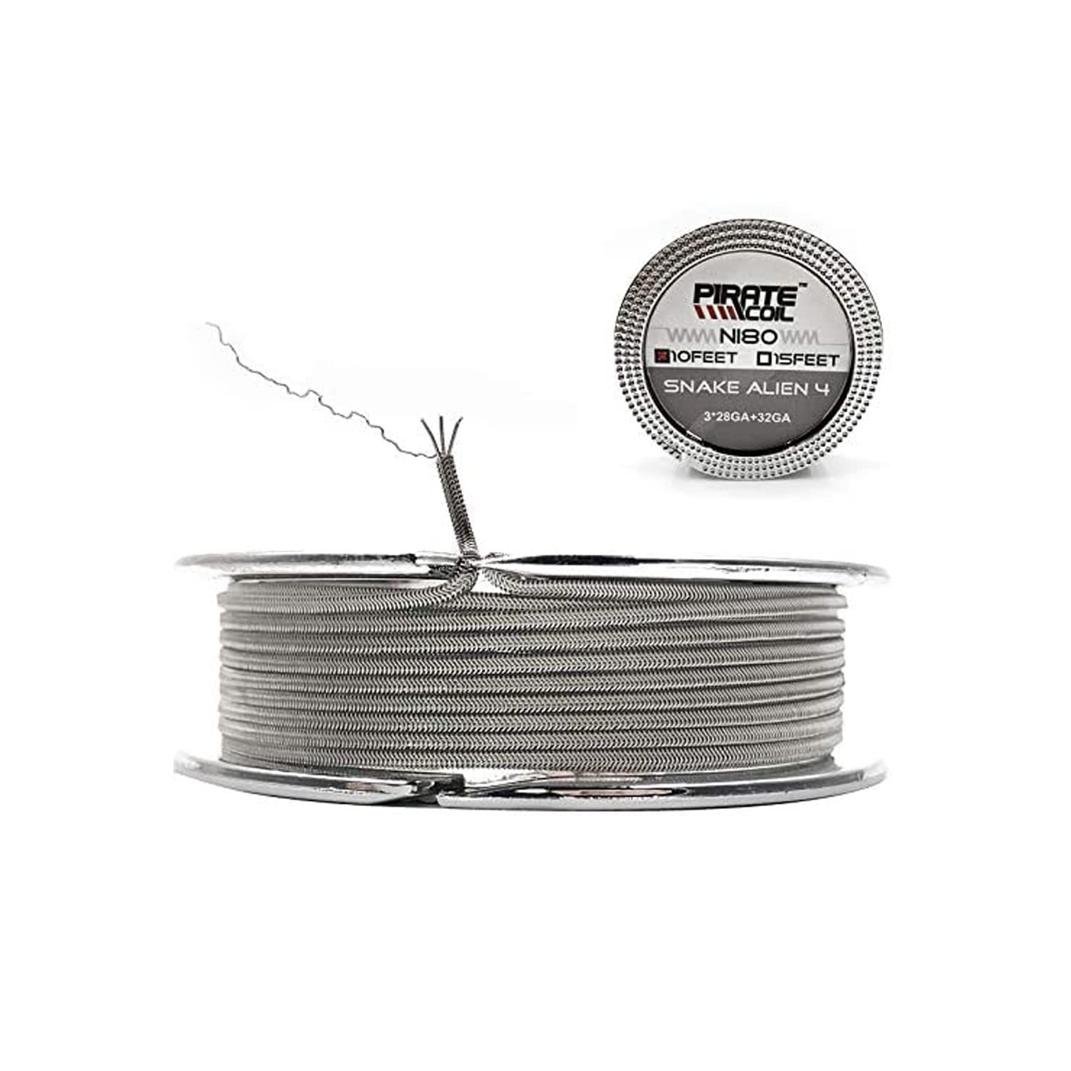 10 ft - AWG 28GAx3+32GA ni80 Alien Nichrome 80 Heat Resistance Wire Prebuilt Wire Coils for Household Wiring Use