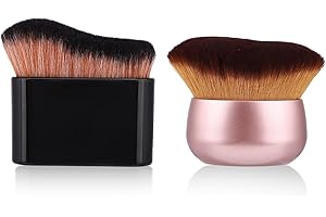 2pcs Self Tanning Brush Set, Self Tanner Applicator Blend Brush Foundation Makeup Spray Tan Body Bronzer Blending Brushes for