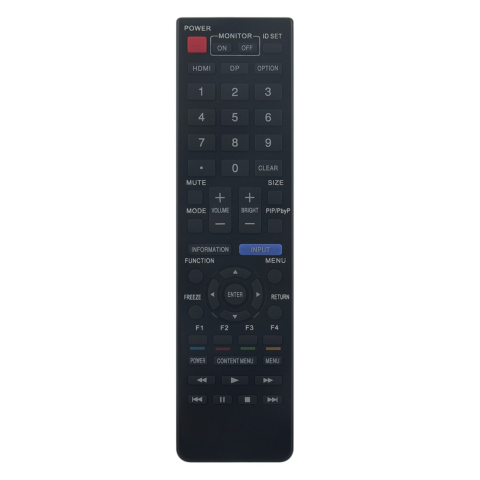 New RRMCG1019MPPZ Remote Control Replacement - RRMCG1019MPPZ Replace Remote Control fit for SHARP Information Display RRMCG1019MPPZ PN-HW501 PN-HW431 PN-HW551 Remote Controller