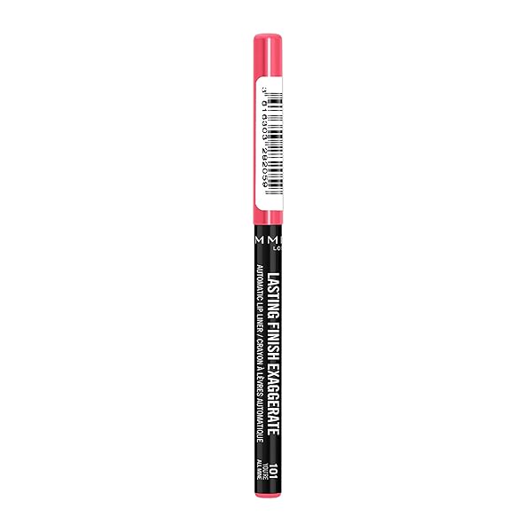 RIMMEL LASTING FINISH EXAGGERATE AUTOMATIC LIP LINER – RICH, SMOOTH FORMULA FOR LONG LASTING LIP LOOKS – 101 YOU’RE ALL MINE, .01OZ