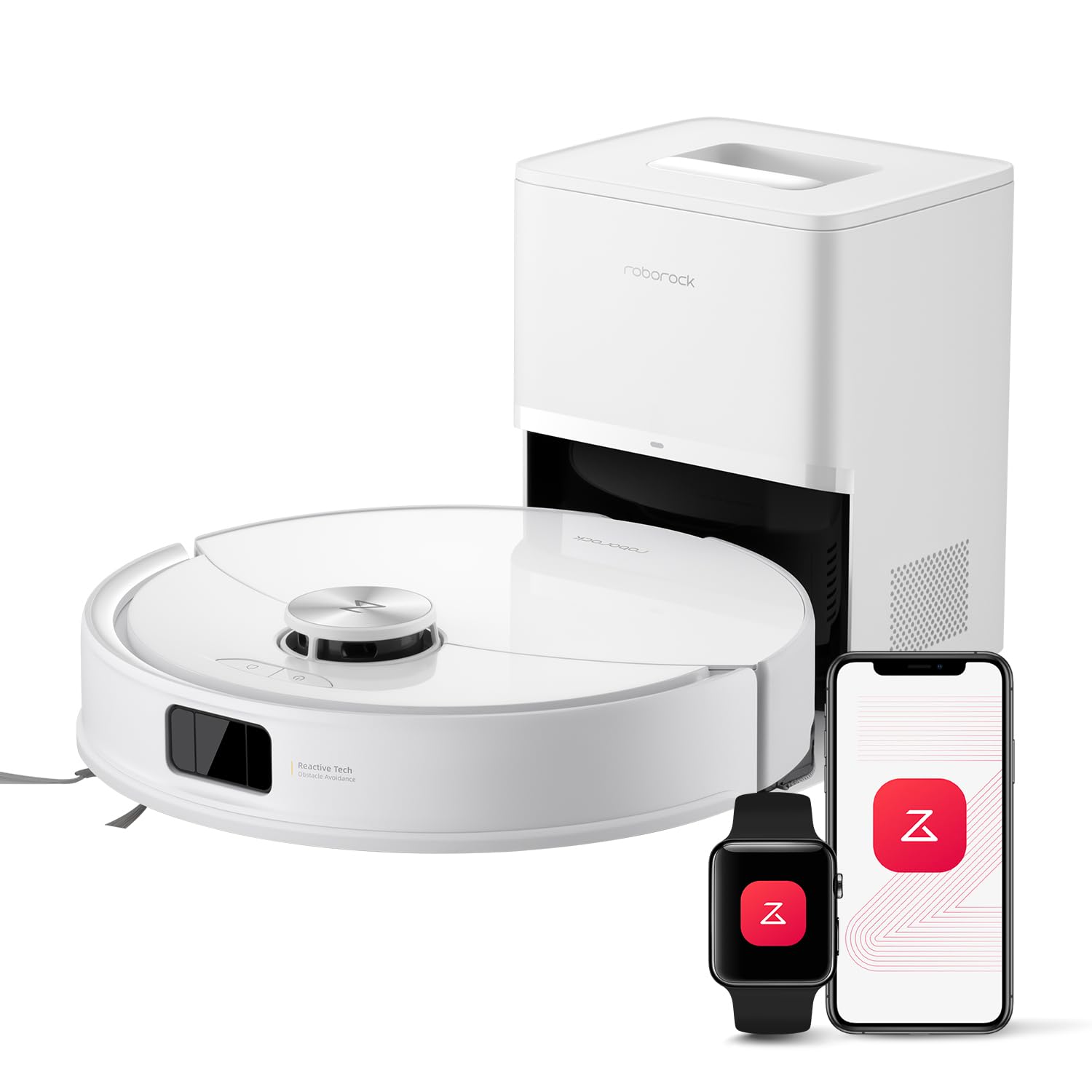 roborock Q10 S5+ Robot aspirador y trapeador, succión de 10,000 Pa, actualizado desde Q8 max+, 70 días de autovaciado, evitación de obstáculos, trapeador sónico, diseño dual antienredos, elevación automática de trapeador, ideal para pelo de mascotas