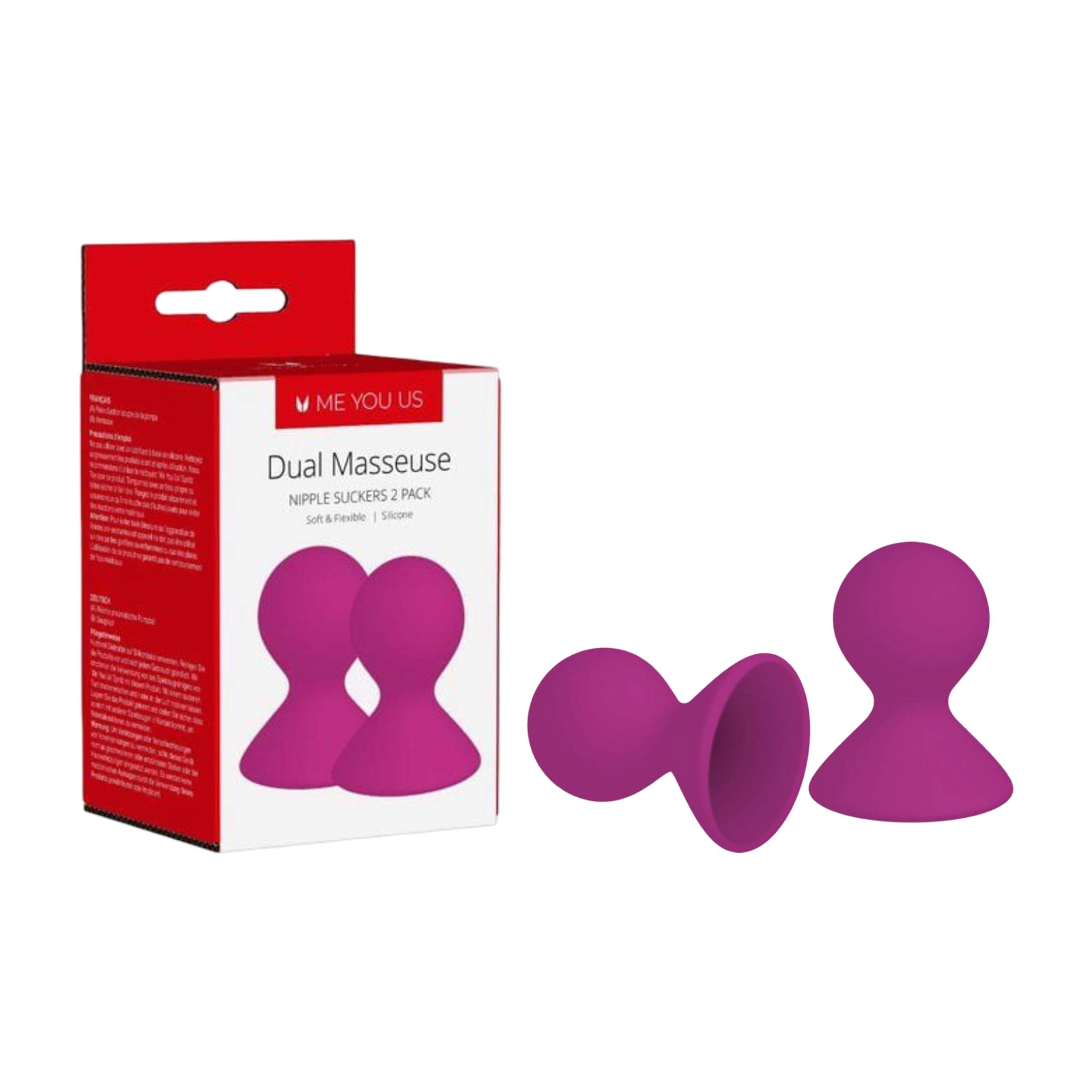 Kinx Dual Masseuse Silicone Nipple Suckers, Pack of 2