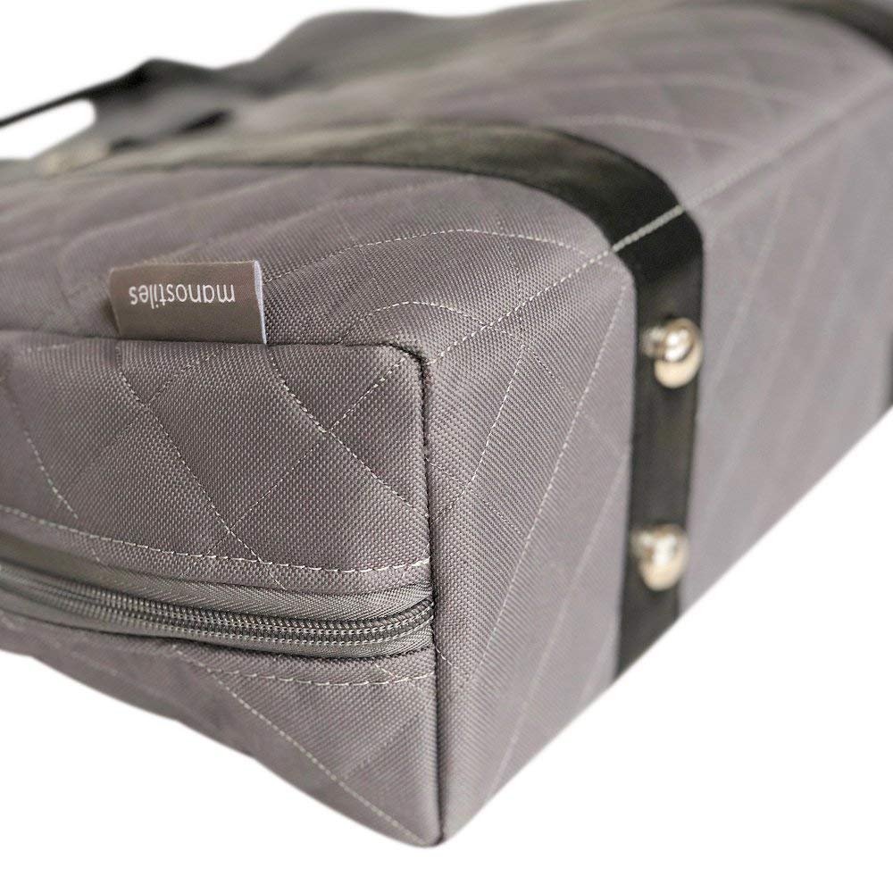 Manostiles Danish Design Co. Changing Leather Bag, Grey,P850-1